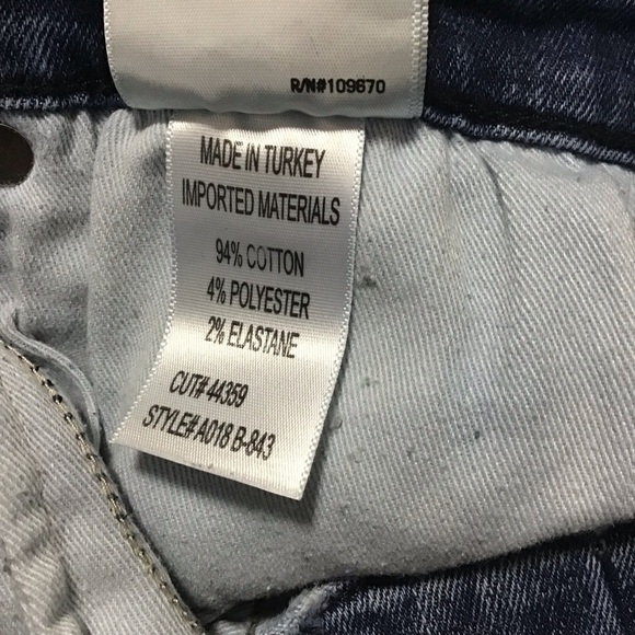 AGOLDE Sophie Distressed High Rise Crop Skinny Jeans Size 31. - Picture 6 of 11